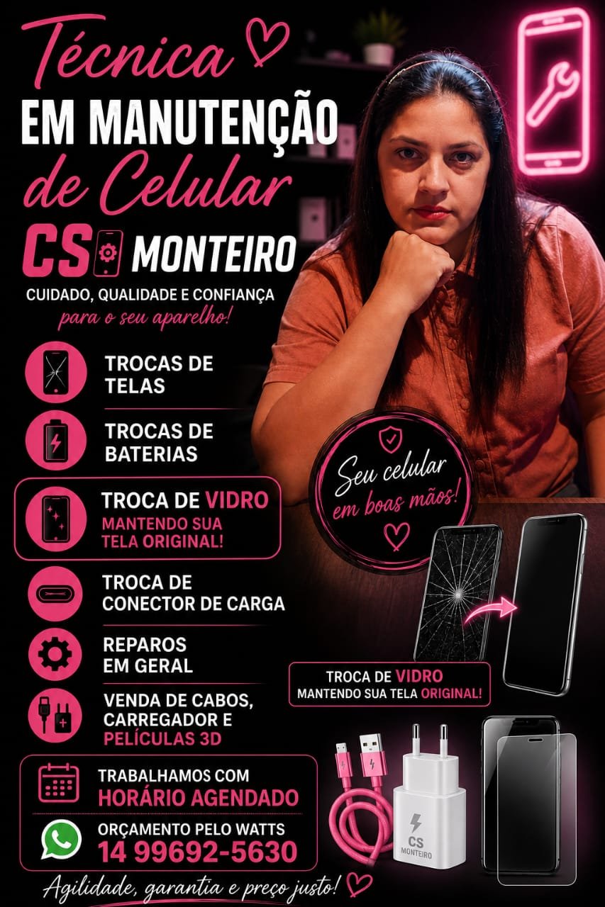 Manutenção especializada de Celulares