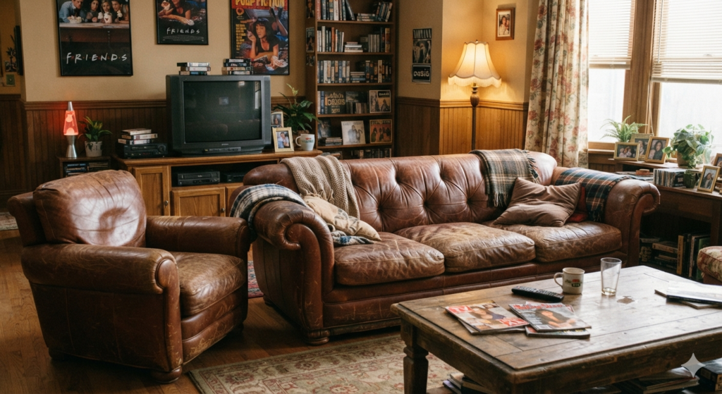 icônico sofá do Central Perk