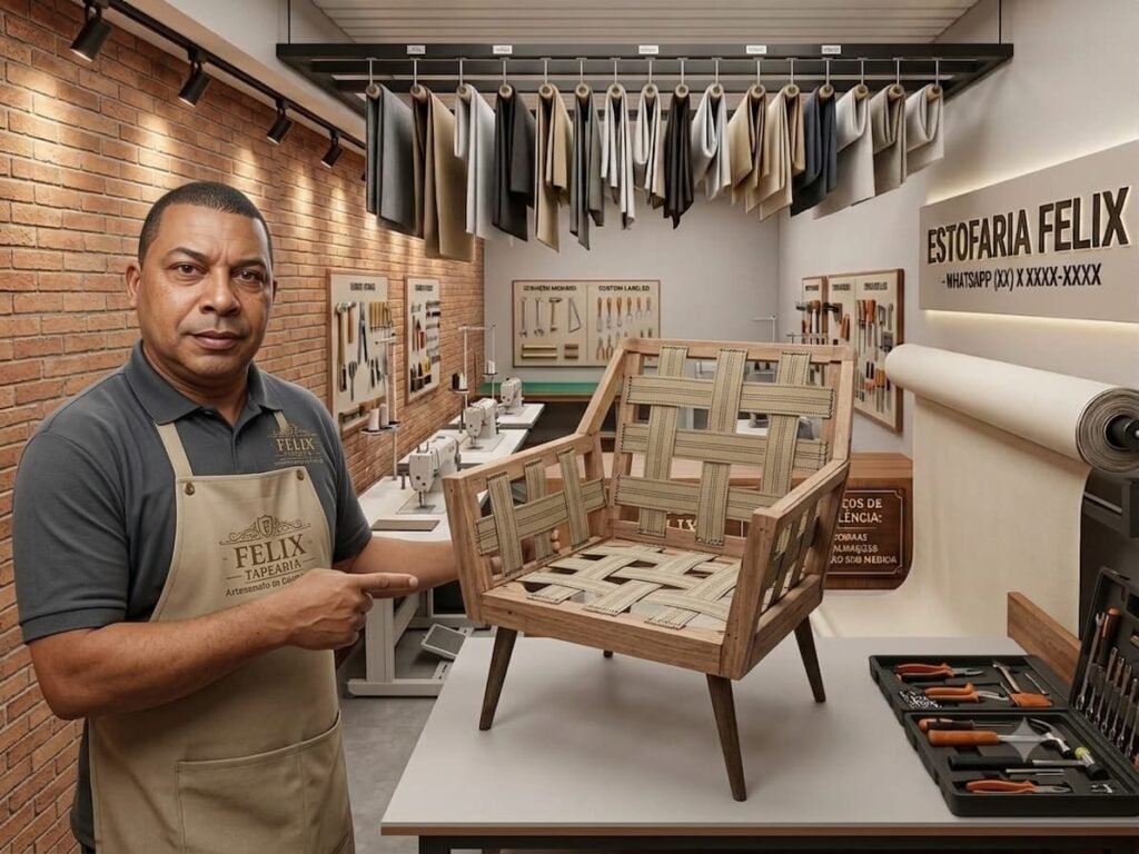 Preparação das cintas elásticas e estrutura
